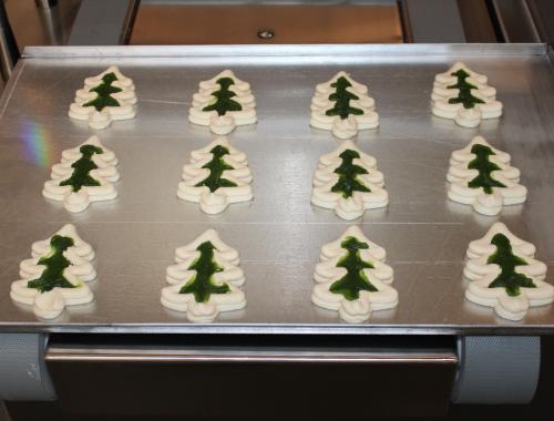 Christmas cookies by 3D cookie depositors